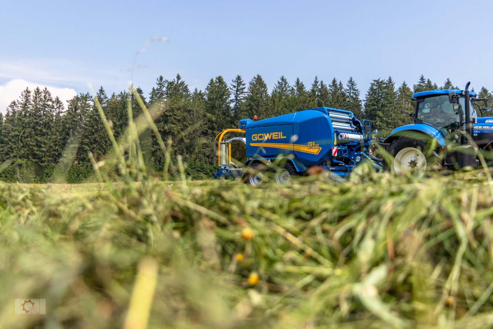 Press-/Wickelkombination des Typs Göweil G-1 F125 Kombi Runballenpresse Wickelkombination 1,25m Rundballen, Neumaschine in Tiefenbach (Bild 26)