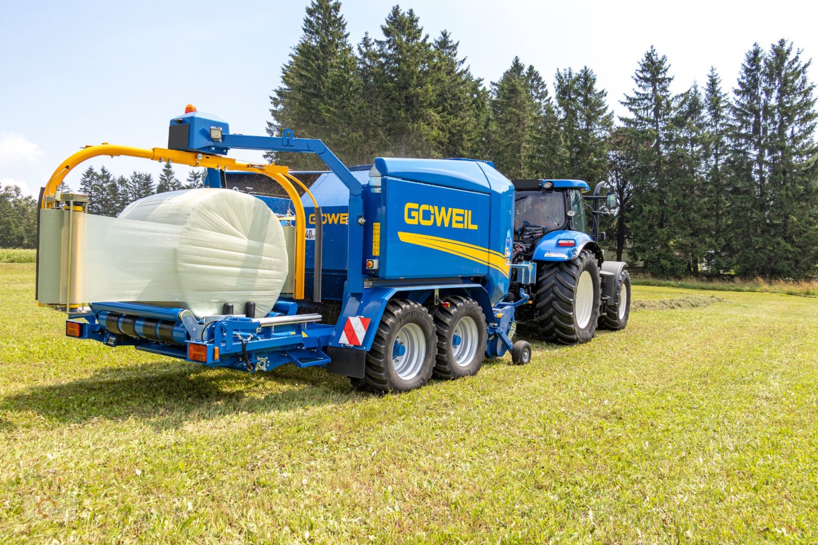 Press-/Wickelkombination tip Göweil G-1 F125 Kombi Runballenpresse Wickelkombination 1,25m Rundballen, Neumaschine in Tiefenbach (Poză 30)