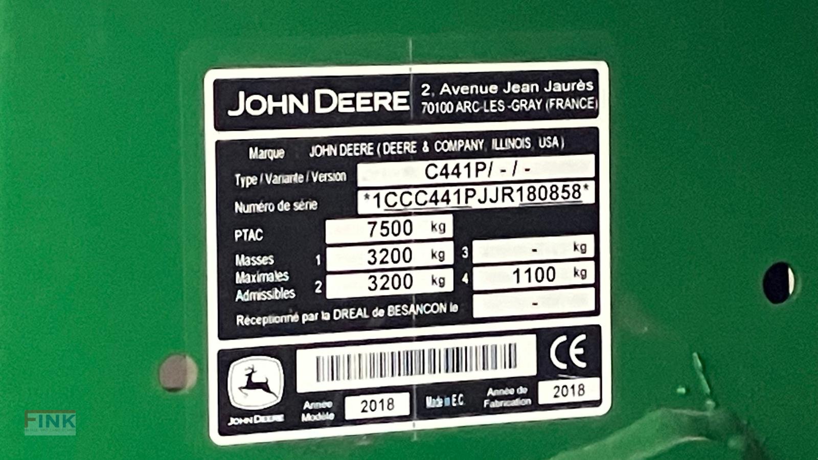 Press-/Wickelkombination Türe ait John Deere C441 R, Gebrauchtmaschine içinde Burgberg-Häuser (resim 11)