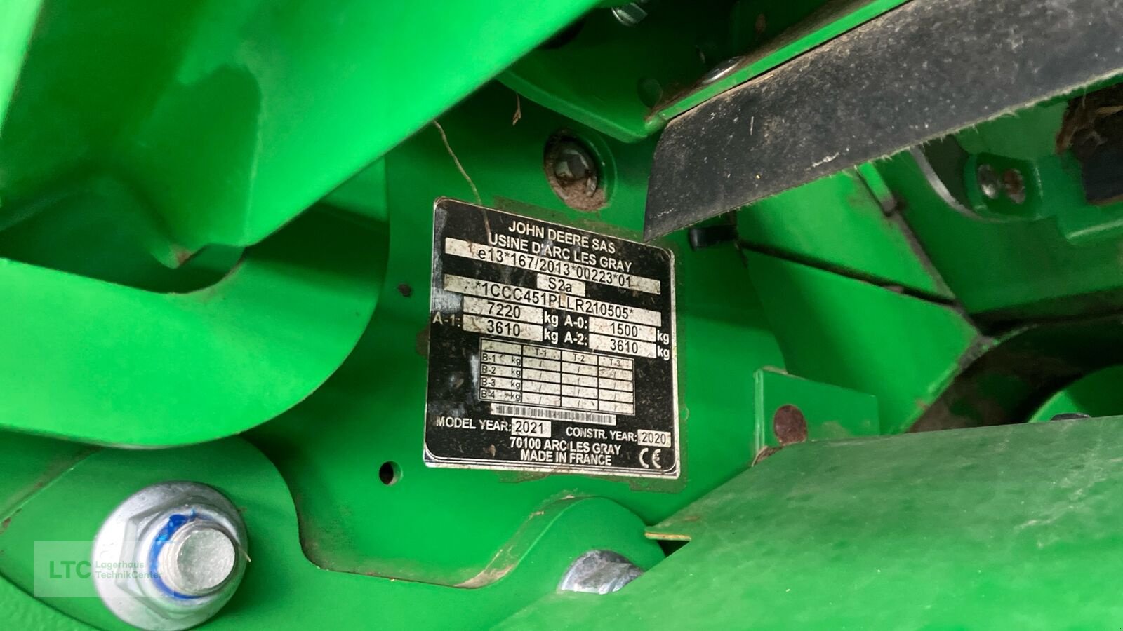 Press-/Wickelkombination des Typs John Deere C451R, Vorführmaschine in Redlham (Bild 12)