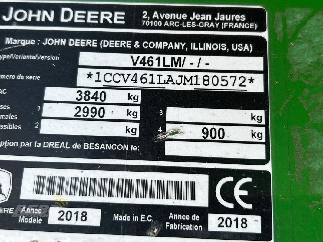 Press-/Wickelkombination typu John Deere V461M mit Göweil G5040, Gebrauchtmaschine v Albersdorf (Obrázek 11)