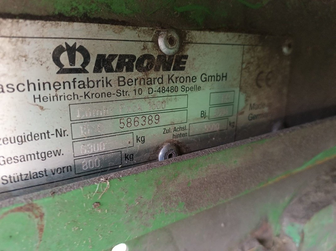Press-/Wickelkombination Türe ait Krone CombiPack 1500, Gebrauchtmaschine içinde Liebenwalde (resim 28)