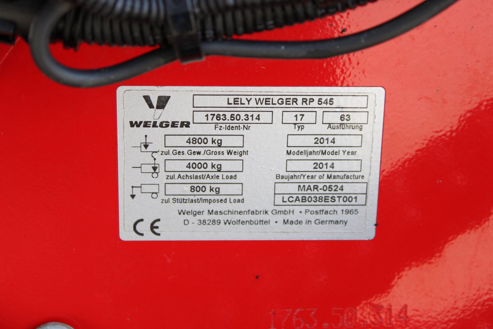 Press-/Wickelkombination типа Lely Welger RP 545, Gebrauchtmaschine в Holle- Grasdorf (Фотография 10)