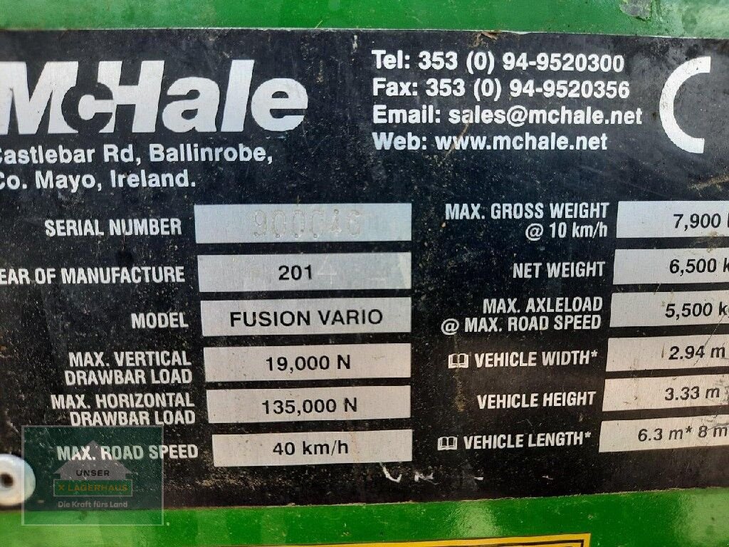 Press-/Wickelkombination of the type McHale Fusion 3 Vario, Gebrauchtmaschine in Perg (Picture 11)