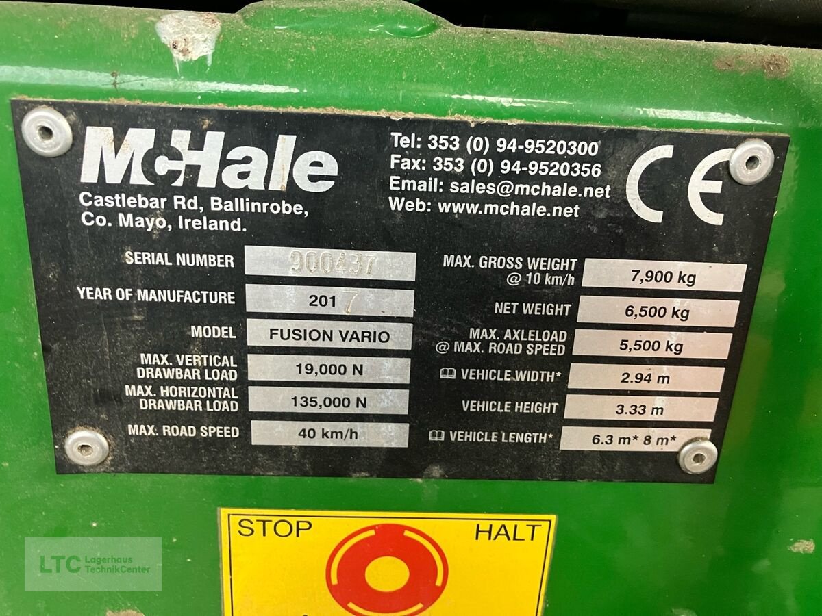 Press-/Wickelkombination des Typs McHale Fusion Vario, Gebrauchtmaschine in Herzogenburg (Bild 13)