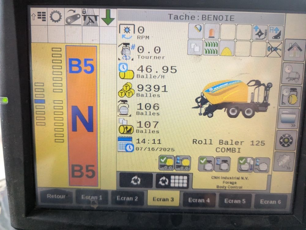 Press-/Wickelkombination Türe ait New Holland RB 125 COMBI, Gebrauchtmaschine içinde FRESNAY LE COMTE (resim 6)