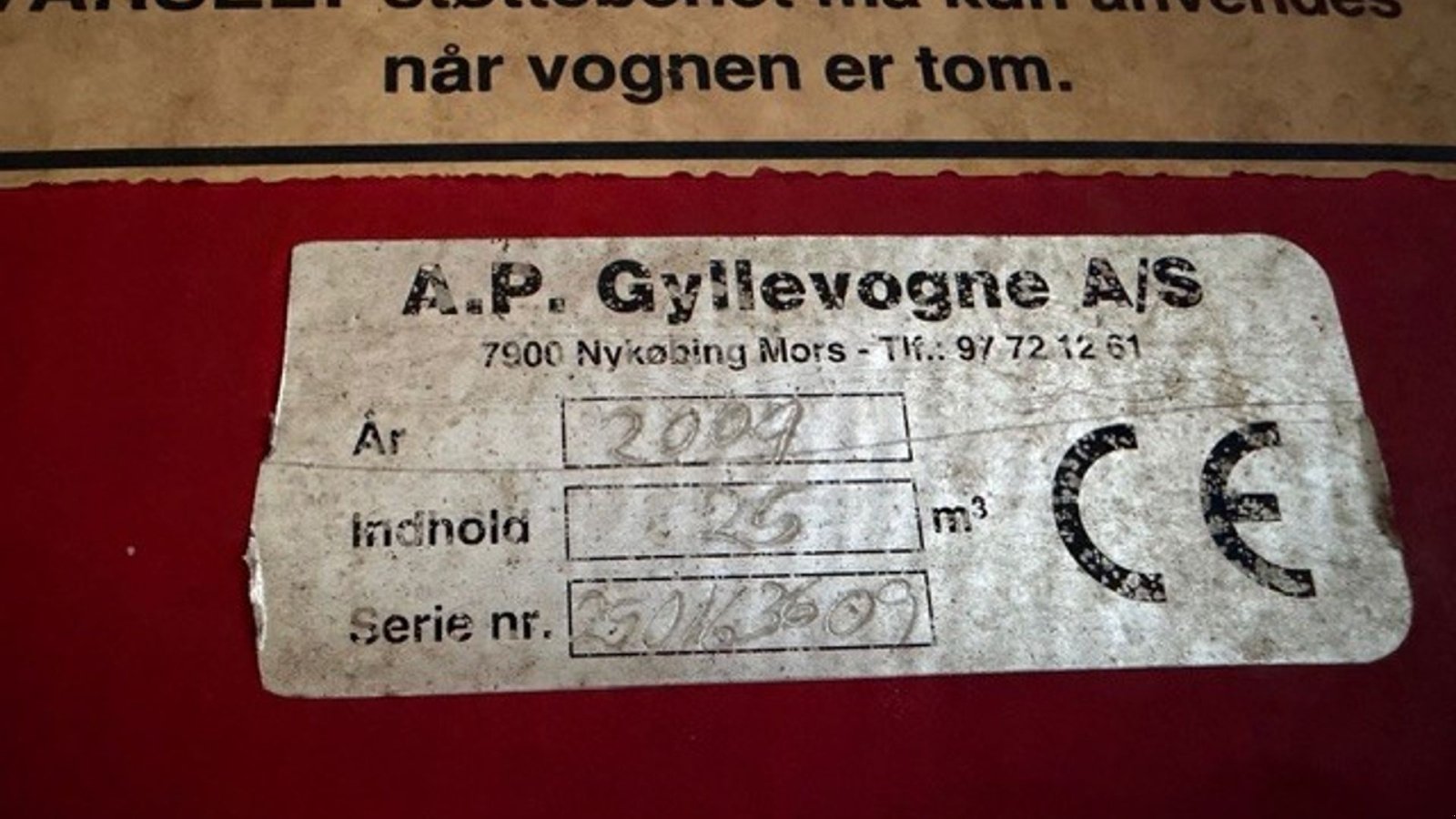 Pumpfass des Typs AP 25 m3 30m bom, Gebrauchtmaschine in Grindsted (Bild 4)