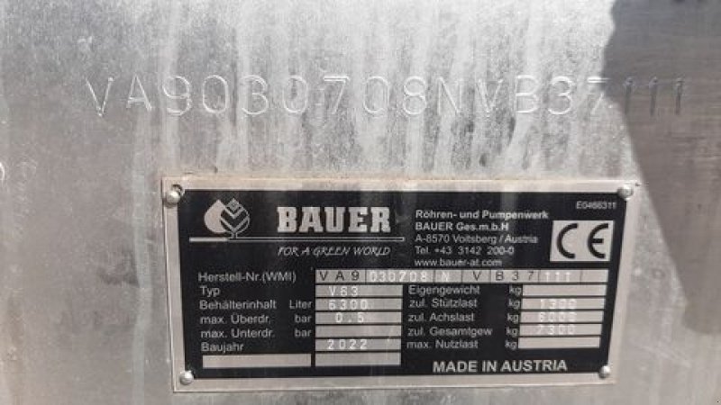 Pumpfass des Typs Bauer Bauer Vakuumfass V 83, Neumaschine in Bruck (Bild 6)