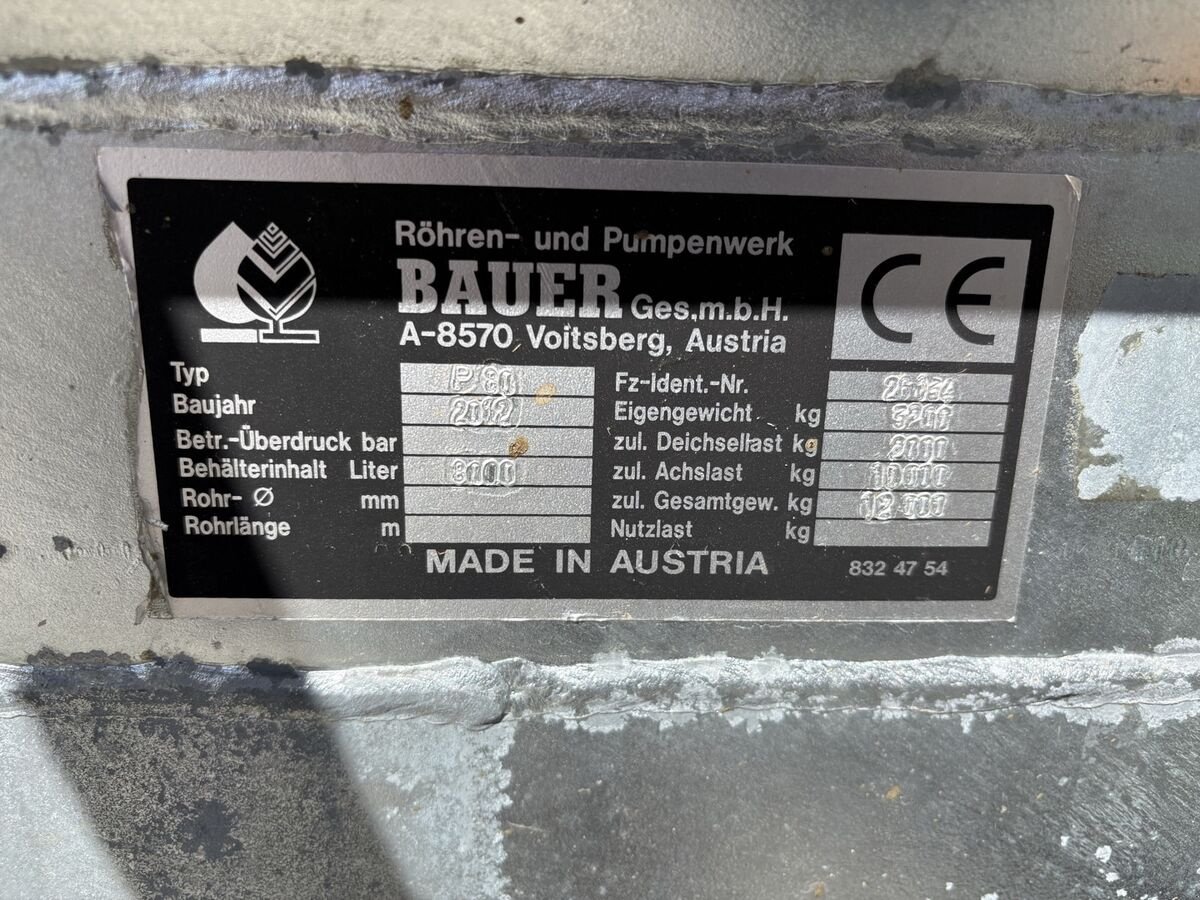 Pumpfass от тип Bauer Blitz P80 Pumpfass, Gebrauchtmaschine в Grein/Donau (Снимка 11)
