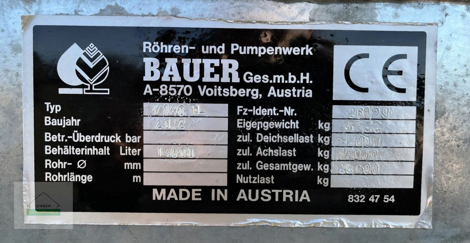 Pumpfass a típus Bauer Güllefass, Gebrauchtmaschine ekkor: Feldbach (Kép 7)