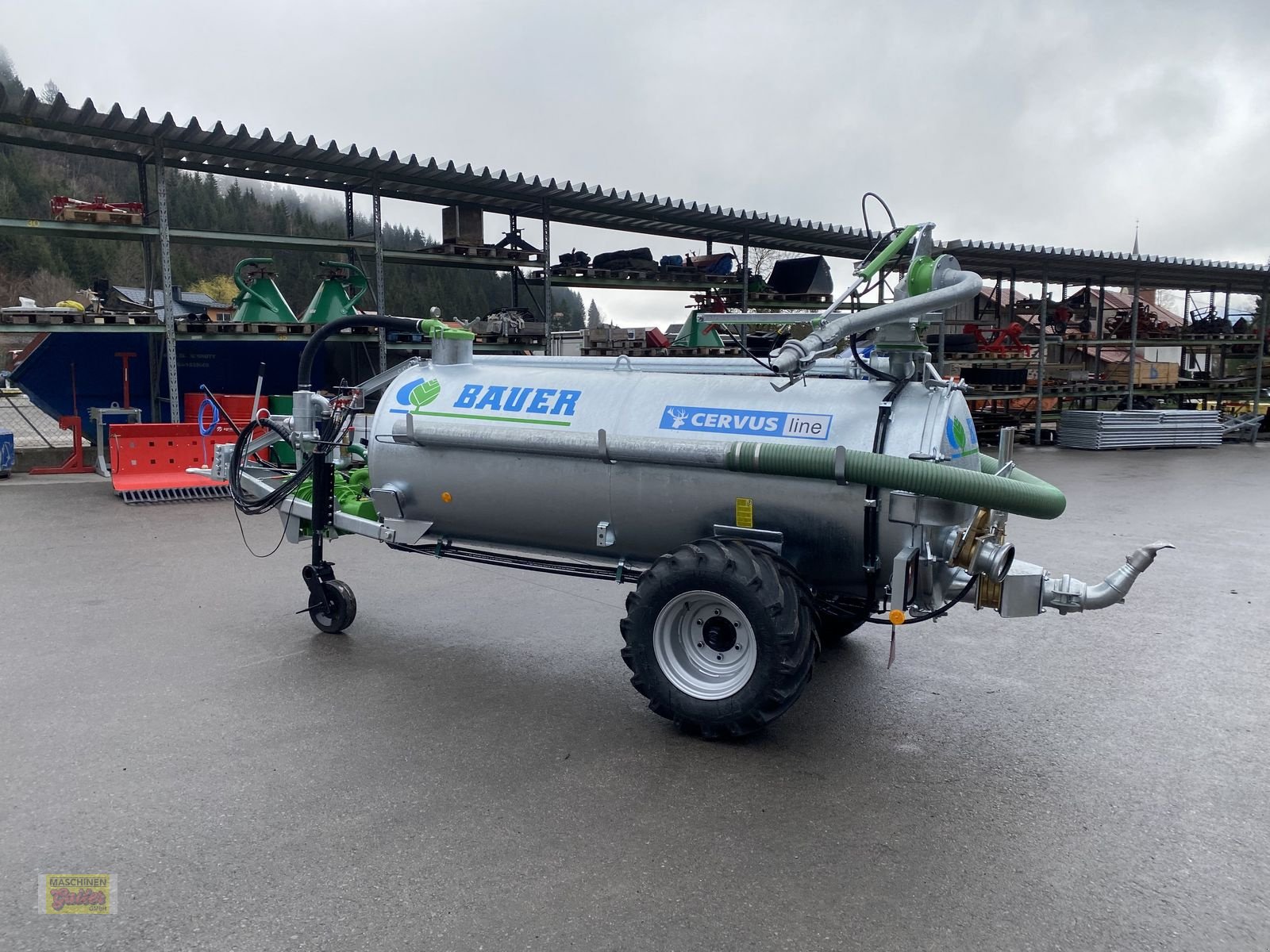 Pumpfass des Typs Bauer Kombifass K 31 Einachs mit Werfer, Neumaschine in Kötschach (Bild 3)