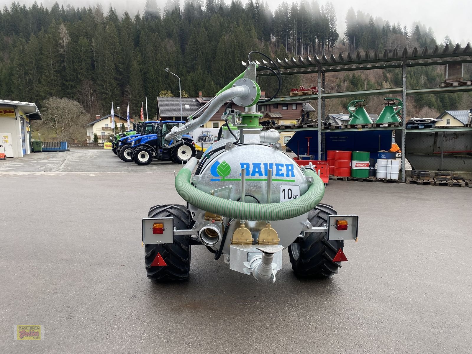 Pumpfass des Typs Bauer Kombifass K 31 Einachs mit Werfer, Neumaschine in Kötschach (Bild 5)