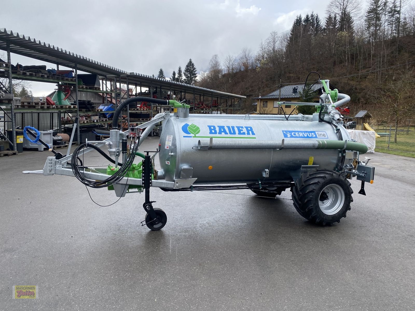 Pumpfass des Typs Bauer Kombifass K 31 Einachs mit Werfer, Neumaschine in Kötschach (Bild 29)