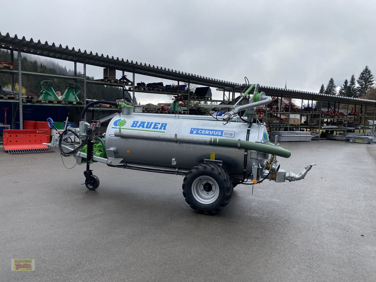 Pumpfass des Typs Bauer Kombifass K 31 Einachs mit Werfer, Neumaschine in Kötschach (Bild 30)