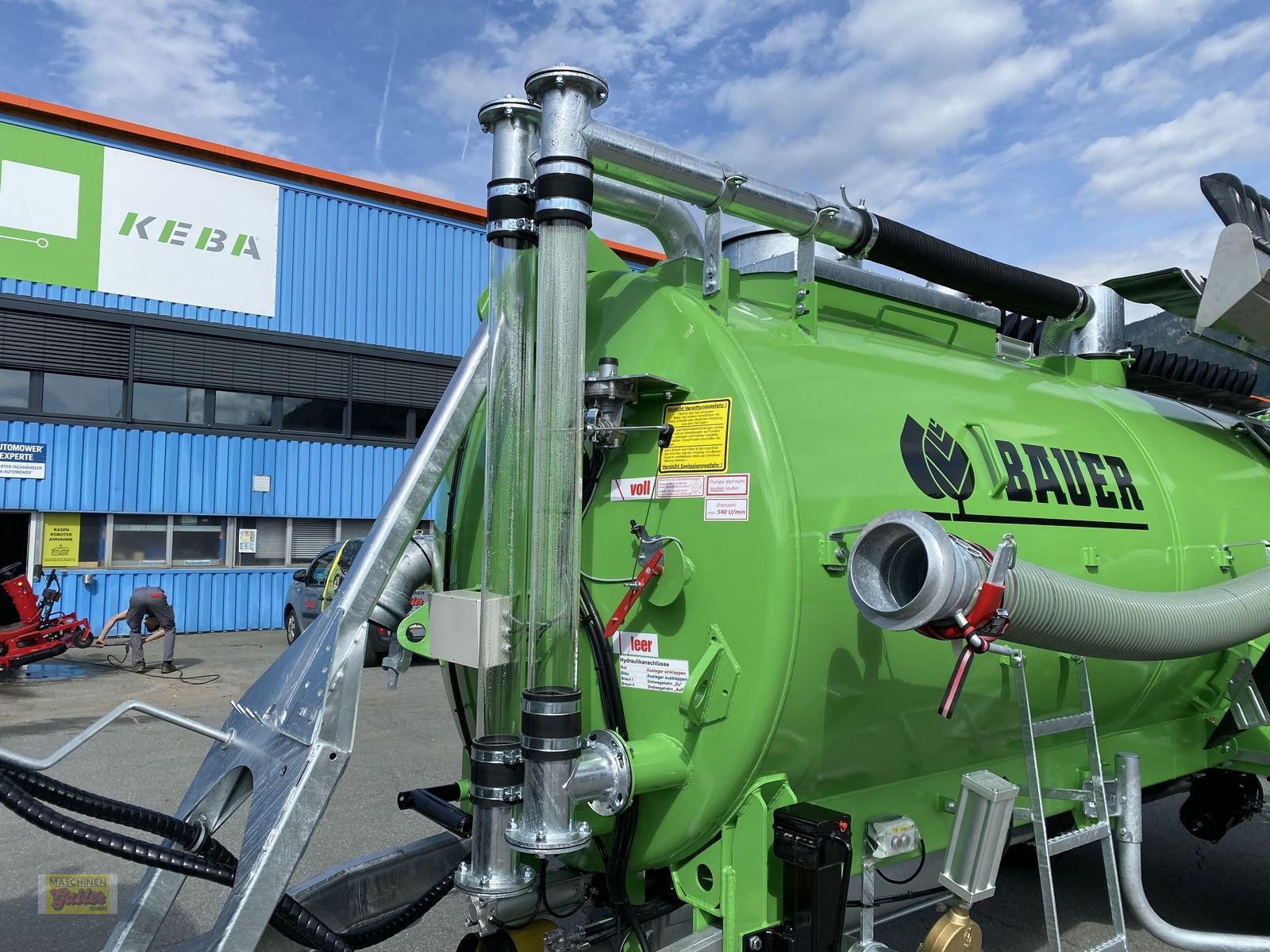 Pumpfass of the type Bauer PTW 9E Edelweiss Pumpfass mit Schleppfix SFA 9, Neumaschine in Kötschach (Picture 5)