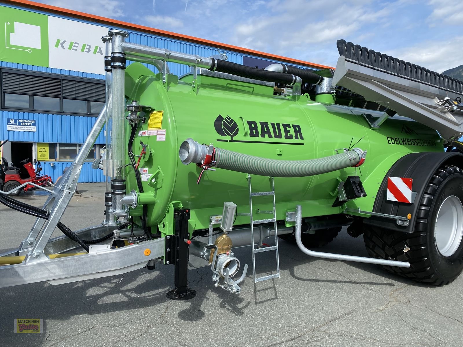 Pumpfass of the type Bauer PTW 9E Edelweiss Pumpfass mit Schleppfix SFA 9, Neumaschine in Kötschach (Picture 4)