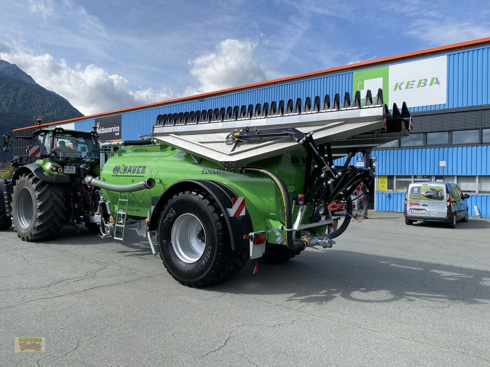 Pumpfass of the type Bauer PTW 9E Edelweiss Pumpfass mit Schleppfix SFA 9, Neumaschine in Kötschach (Picture 2)