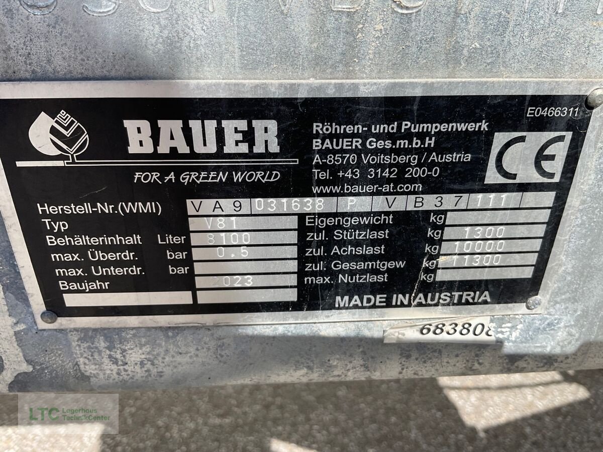 Pumpfass del tipo Bauer V 81 mit Schleppfix SFA 9, Neumaschine In Kalsdorf (Immagine 12)