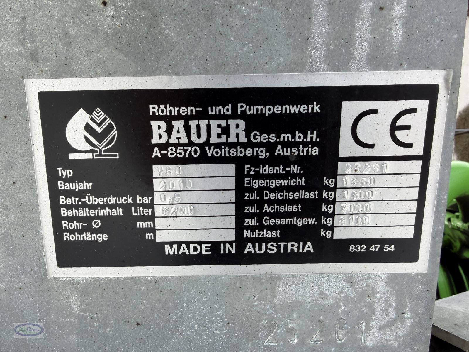 Pumpfass typu Bauer VA 6200, Gebrauchtmaschine w Münzkirchen (Zdjęcie 10)