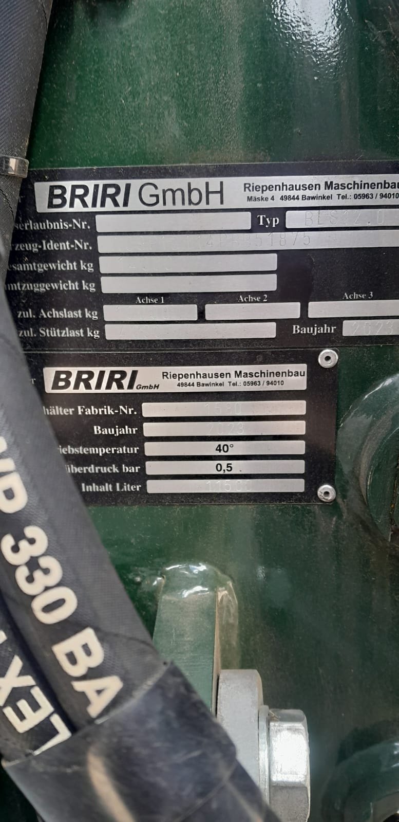 Pumpfass des Typs Briri BLS 12.0, Neumaschine in Konradsreuth (Bild 15)