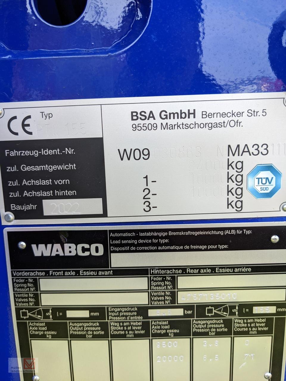 Pumpfass typu BSA BSA PTW 155 Premiumline + Vogelsang BlackBird 15m, Neumaschine v Bonndorf (Obrázek 6)