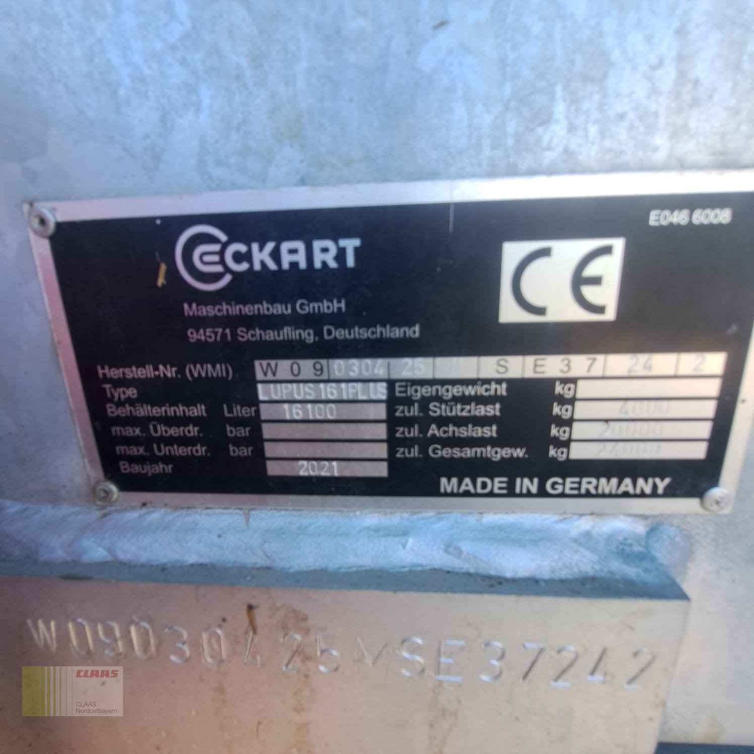 Pumpfass del tipo Eckart Lupus 161 PLUS, Gebrauchtmaschine en Altenstadt a.d. Waldnaab (Imagen 14)