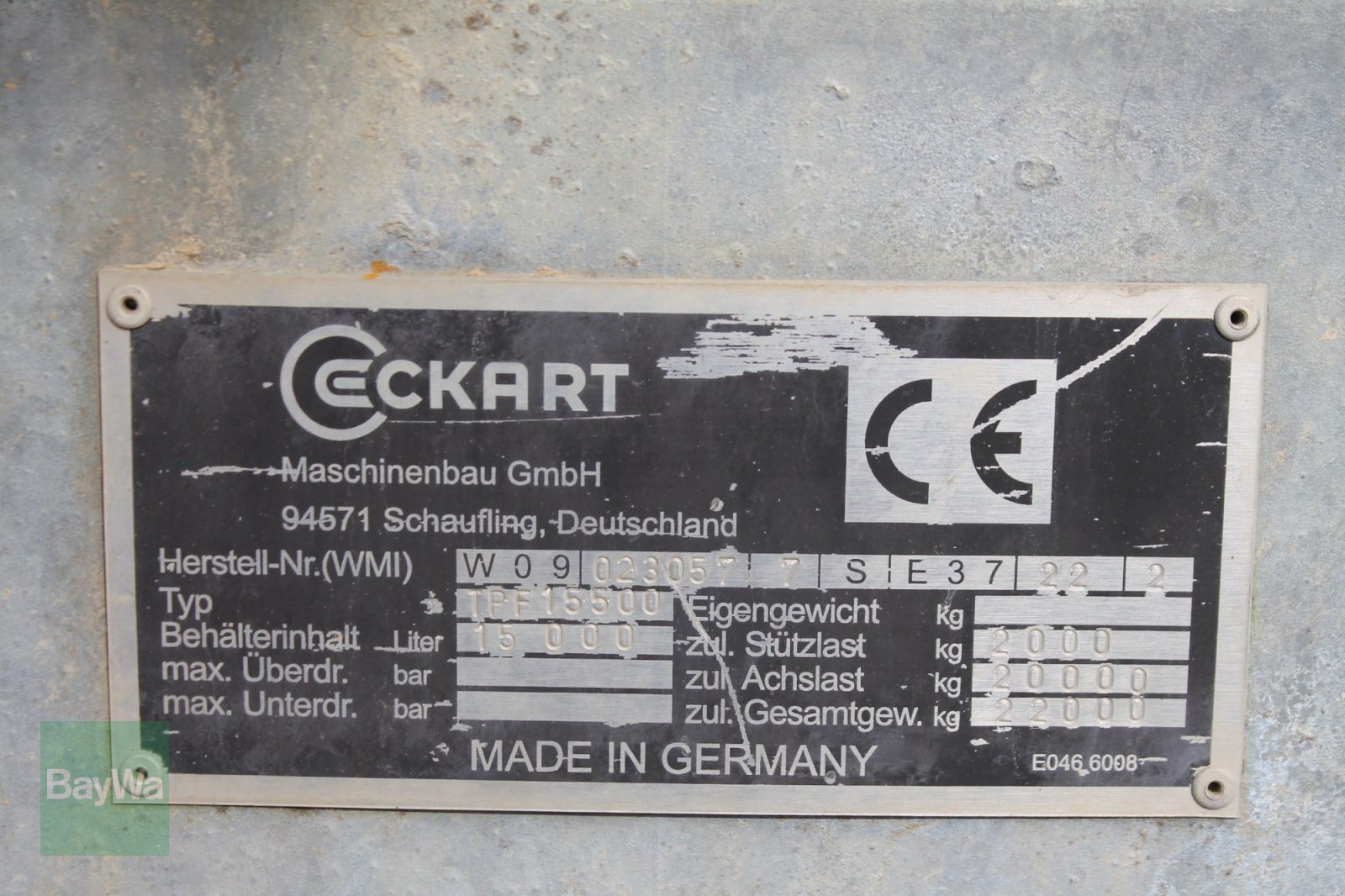 Pumpfass του τύπου Eckart TPF 15500, Gebrauchtmaschine σε Straubing (Φωτογραφία 14)
