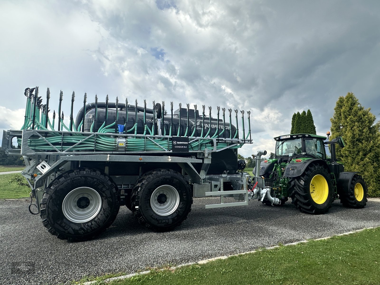 Pumpfass del tipo Farmtech Polycis 1550 Schleppschuhfass 15 m Sonderpreis Aktion, Neumaschine In Rankweil (Immagine 26)