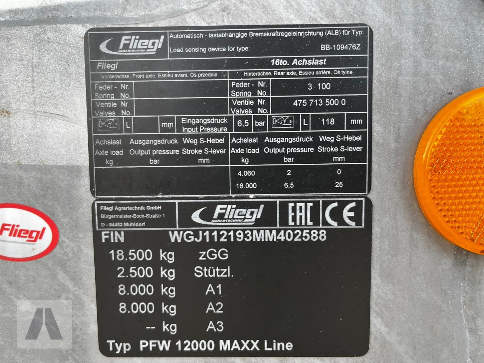 Pumpfass του τύπου Fliegl PFW 12000 MAXX-Line, Neumaschine σε Lauterhofen (Φωτογραφία 27)