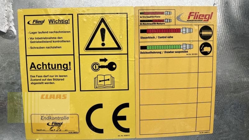Pumpfass des Typs Fliegl PFW 8600 MAXX LINE 1-ACHS, Neumaschine in Cham (Bild 16)