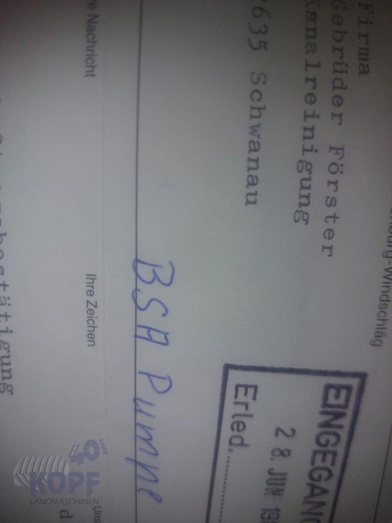 Pumpfass des Typs Fuchs Pumpfass gefedert 10.000 Liter 80,60,40 km/H, Gebrauchtmaschine in Schutterzell (Bild 8)