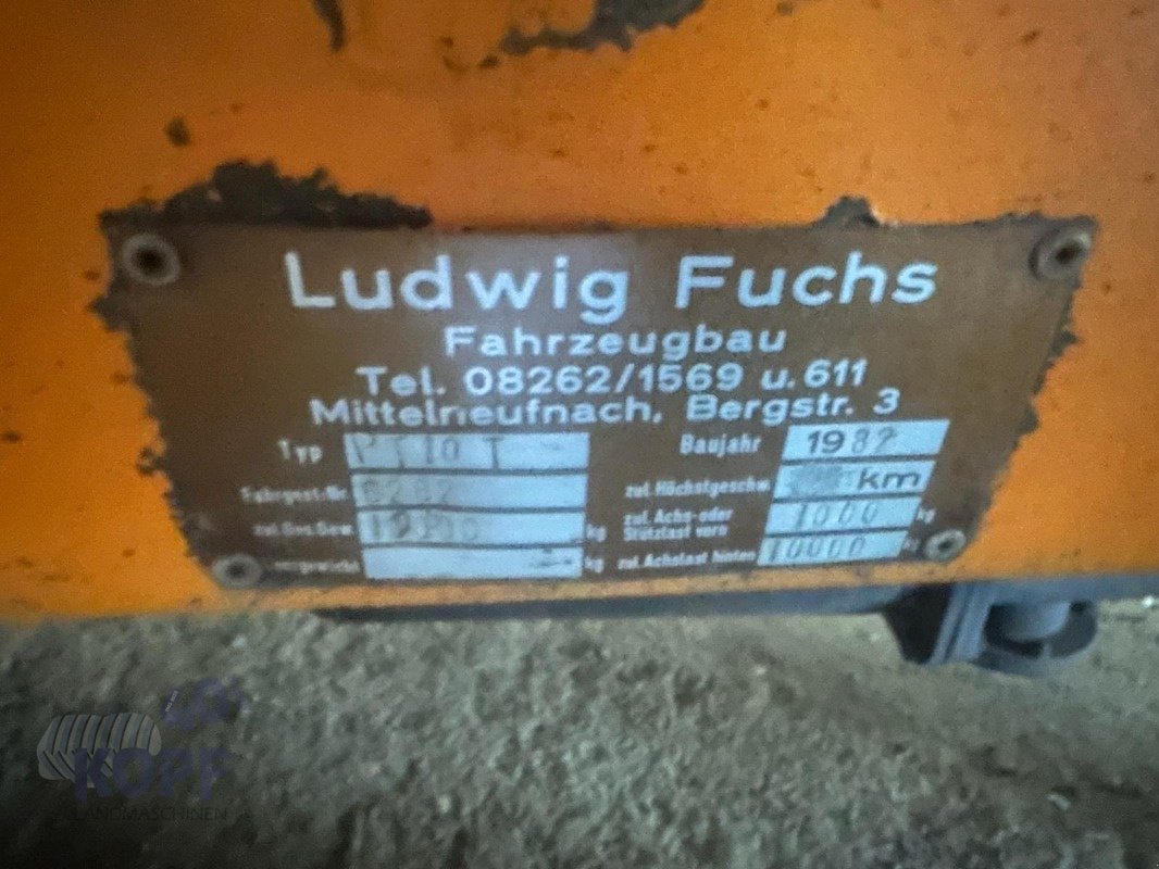 Pumpfass типа Fuchs Pumpfass gefedert 10.000 Liter 80,60,40 km/H, Gebrauchtmaschine в Schutterzell (Фотография 14)
