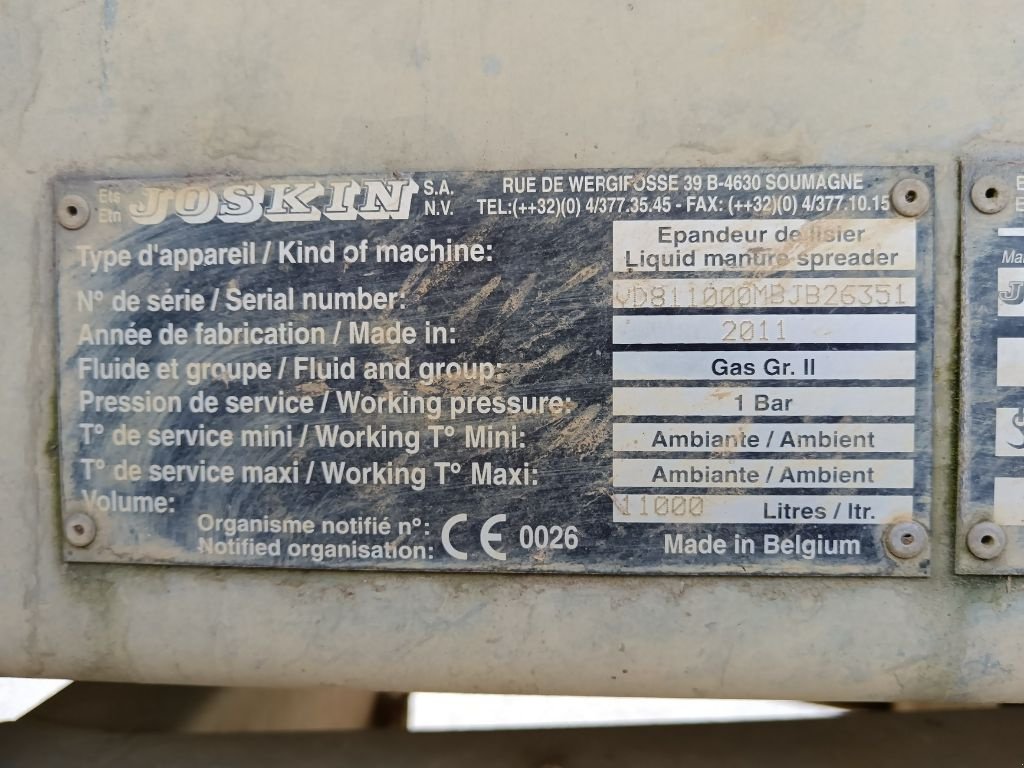 Pumpfass of the type Joskin 11000M, Gebrauchtmaschine in LEVIER (Picture 8)