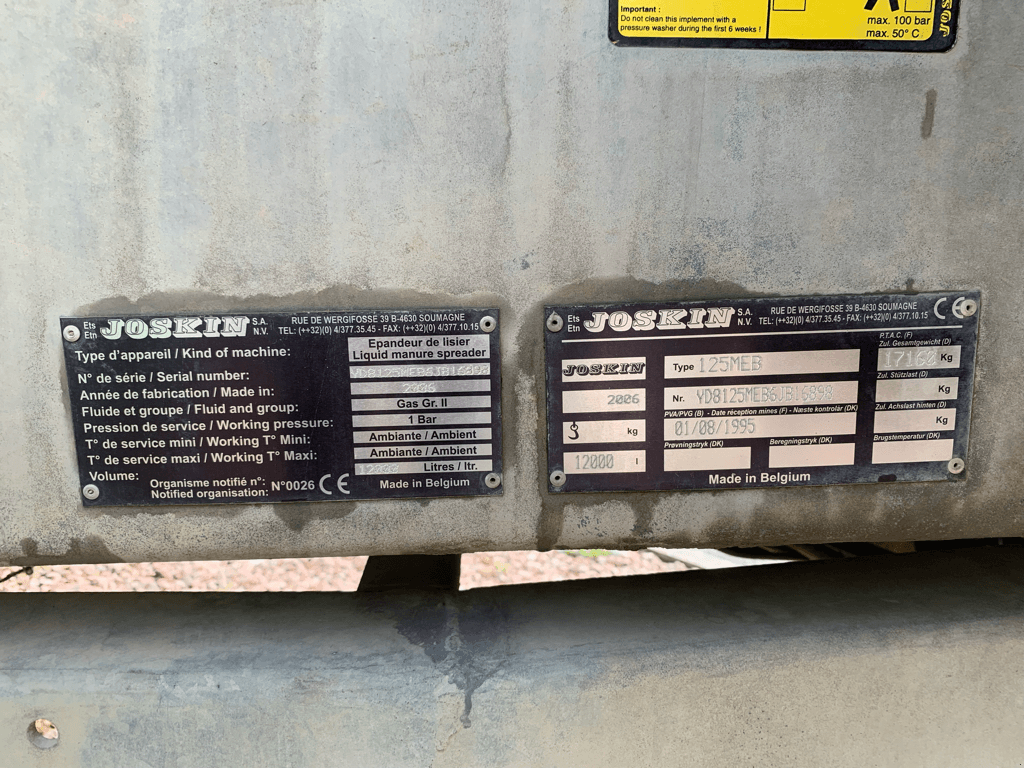 Pumpfass typu Joskin 12 500 L, Gebrauchtmaschine v TREMEUR (Obrázek 11)