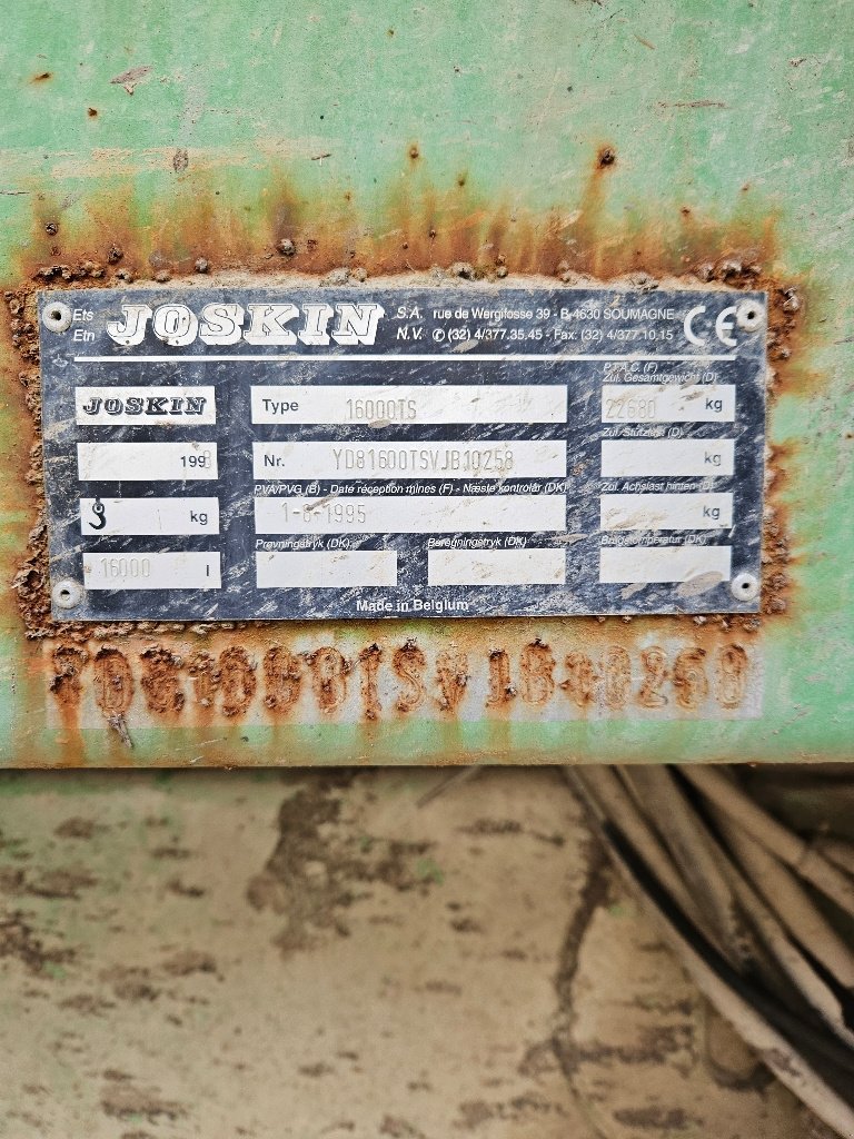 Pumpfass a típus Joskin 16000TS, Gebrauchtmaschine ekkor: MANDRES-SUR-VAIR (Kép 7)