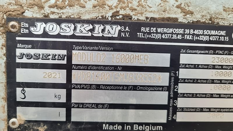 Pumpfass del tipo Joskin MODUL 02 16000MEB, Gebrauchtmaschine In Fürstenstein (Immagine 15)