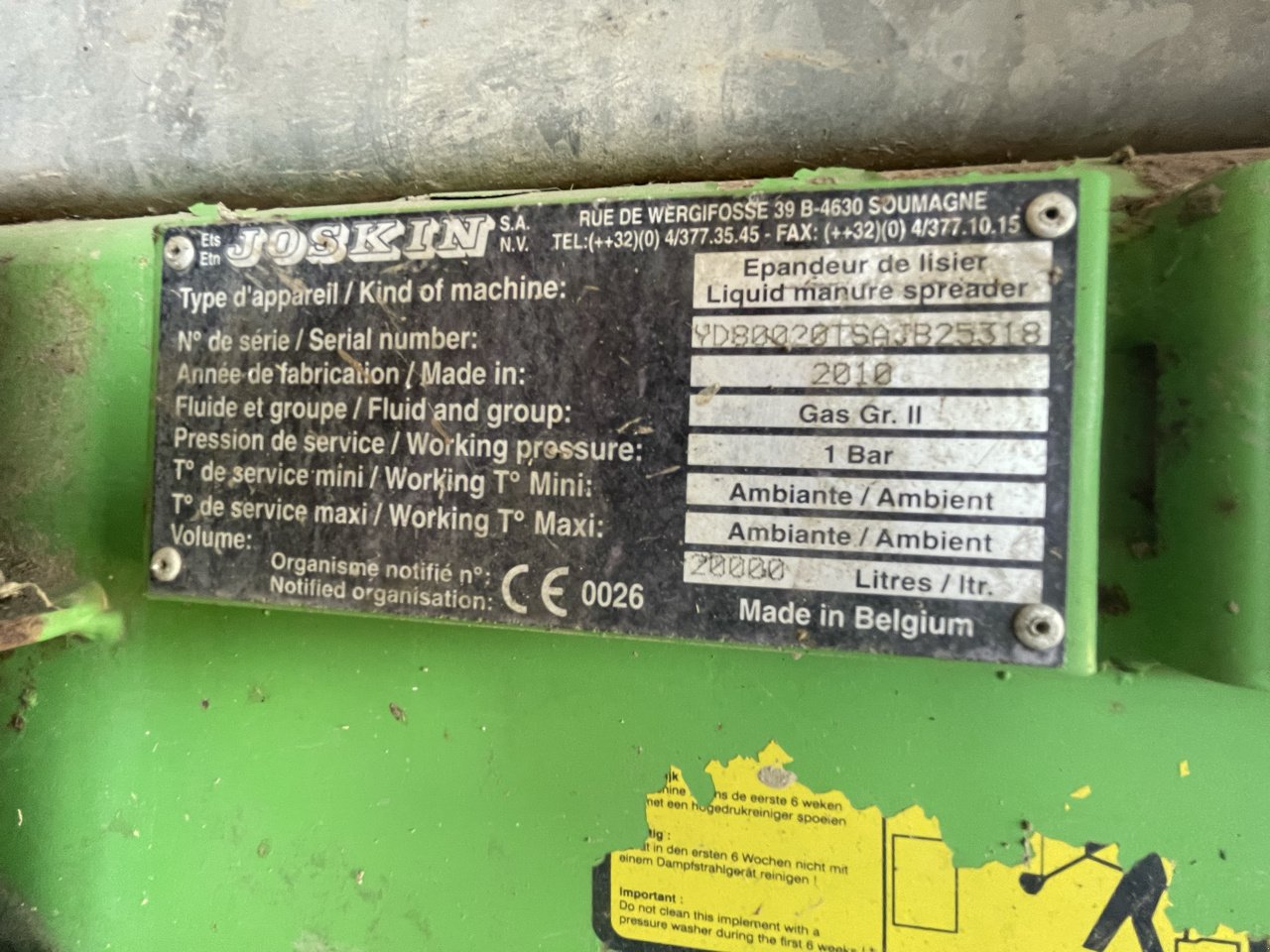 Pumpfass van het type Joskin QUADRA 20000 TS, Gebrauchtmaschine in PONTIVY (Foto 5)