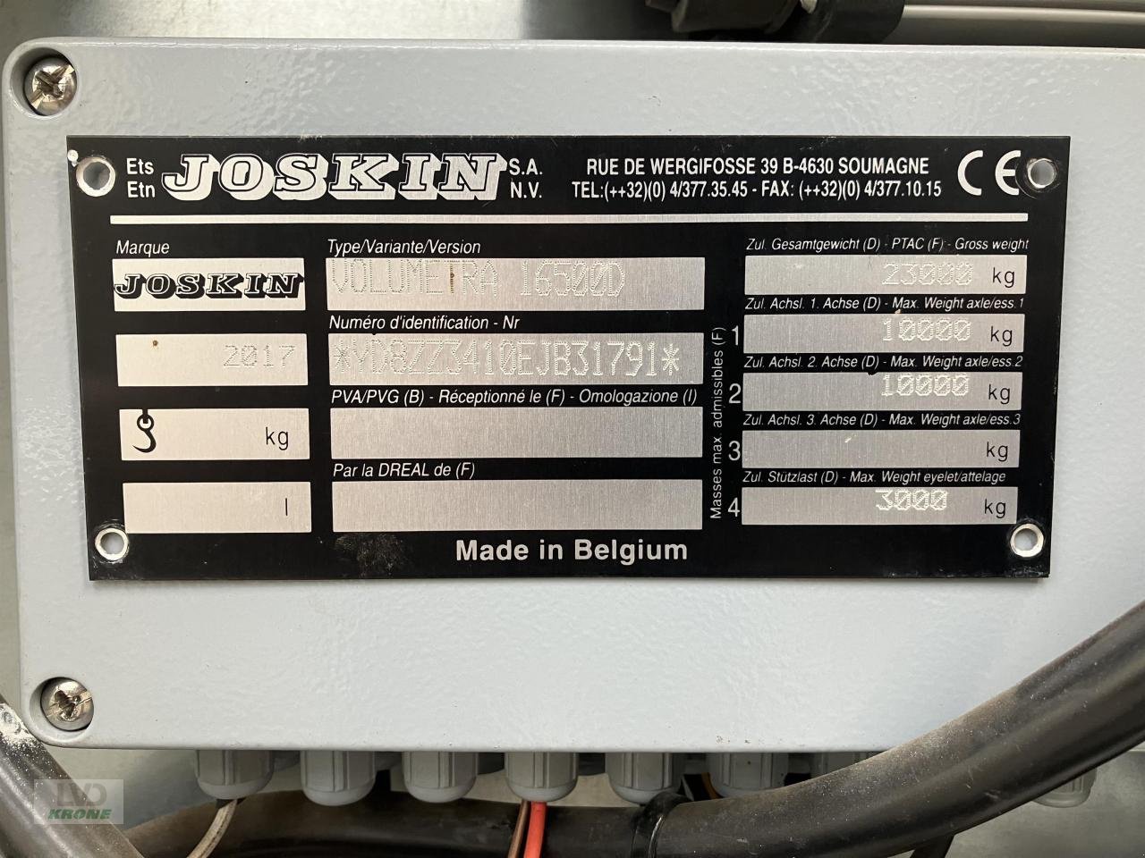 Pumpfass des Typs Joskin Volumetra 16500D, Gebrauchtmaschine in Spelle (Bild 17)