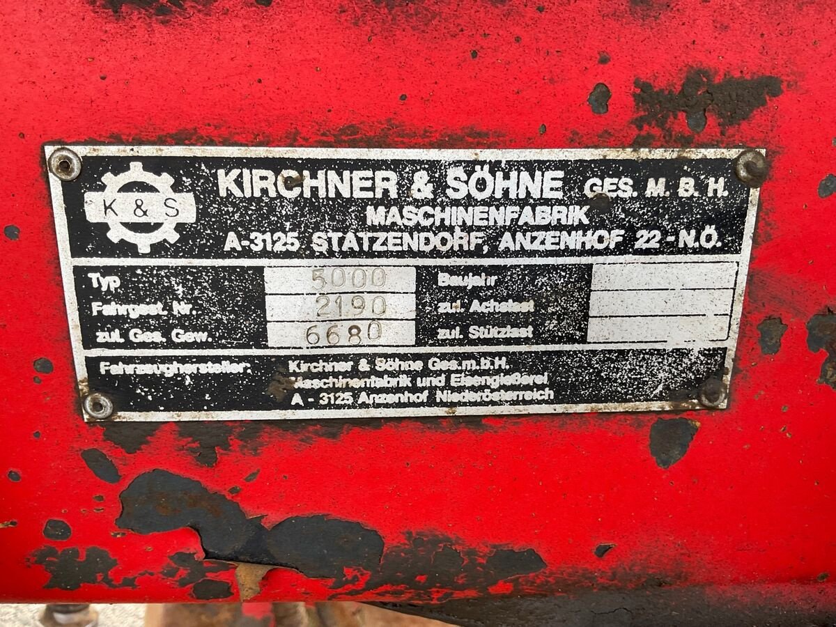 Pumpfass a típus Kirchner T 5000, Gebrauchtmaschine ekkor: Zwettl (Kép 11)
