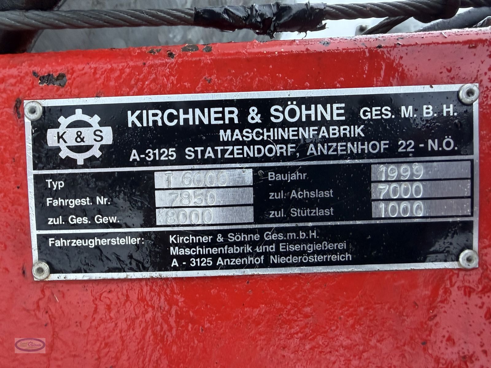 Pumpfass типа Kirchner T 6000, Gebrauchtmaschine в Münzkirchen (Фотография 7)