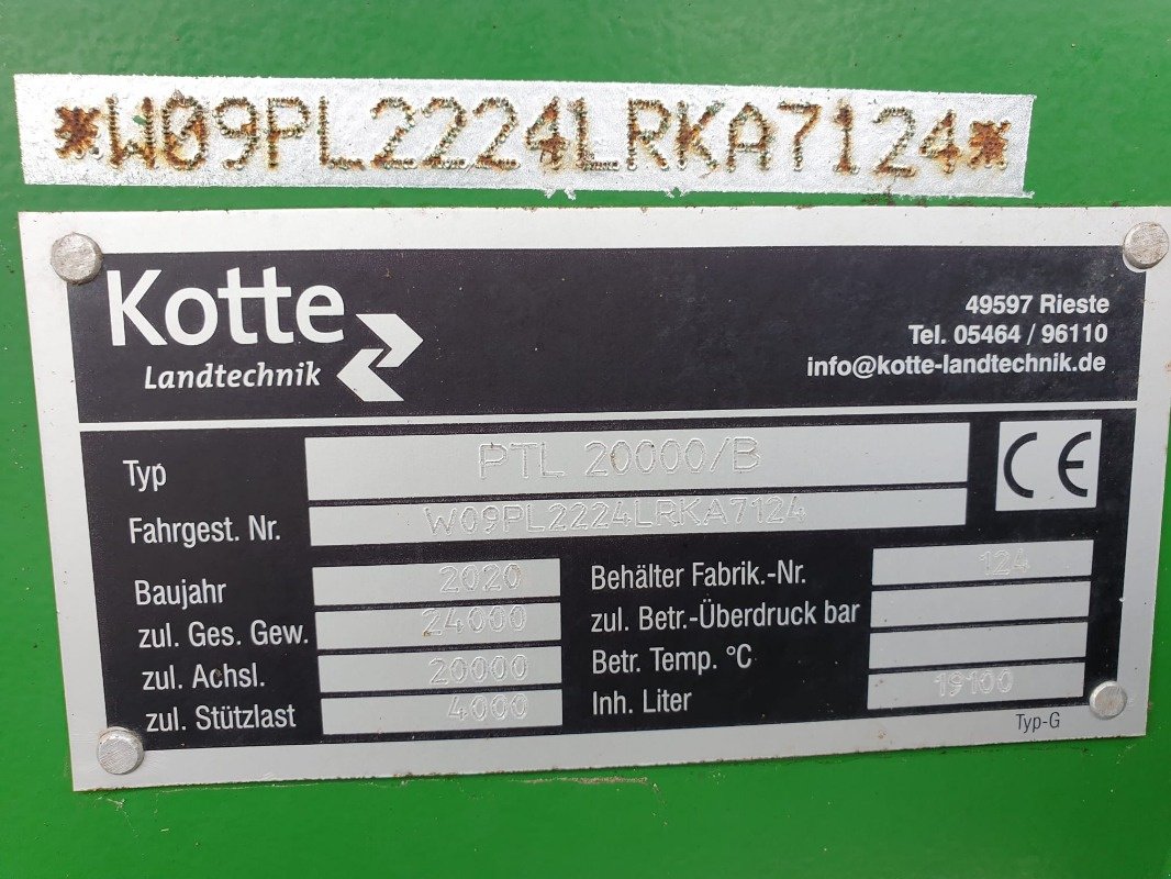 Pumpfass tip Kotte GARANT PTL 20000/B, Gebrauchtmaschine in Sittensen (Poză 20)