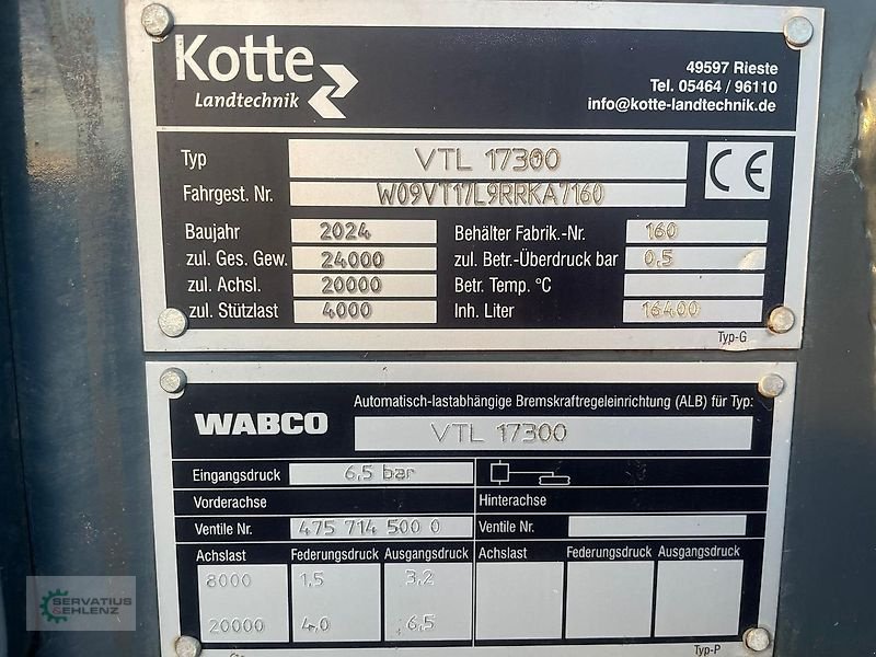 Pumpfass a típus Kotte Garant VT 17300 18,75cm Reihenabstand, Vorführmaschine ekkor: Rittersdorf (Kép 20)