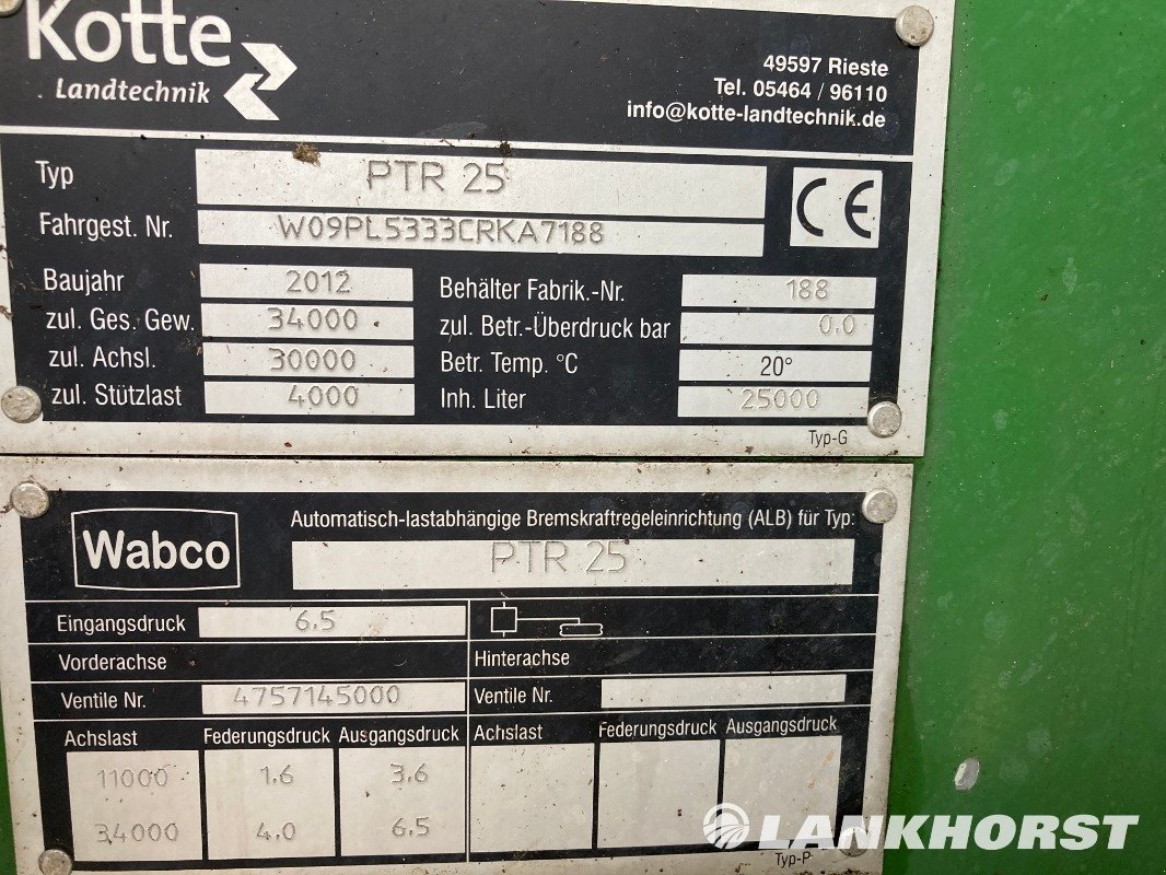 Pumpfass typu Kotte PTR 25, Gebrauchtmaschine w Emsbüren (Zdjęcie 31)