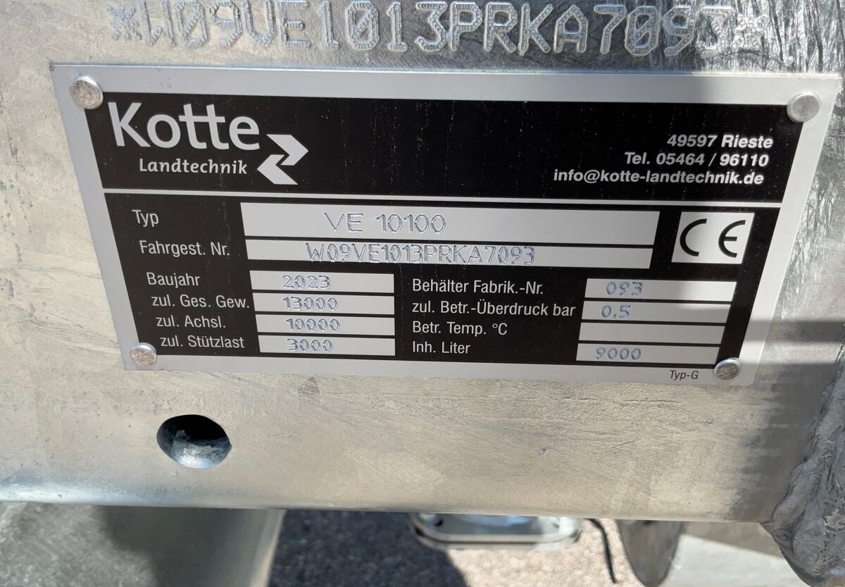 Pumpfass des Typs Kotte VE9.500, Neumaschine in Zwettl (Bild 11)