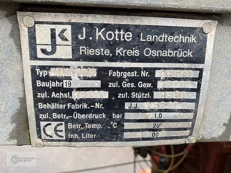 Pumpfass tip Kotte VT 12000 / 5, Gebrauchtmaschine in Rittersdorf (Poză 8)