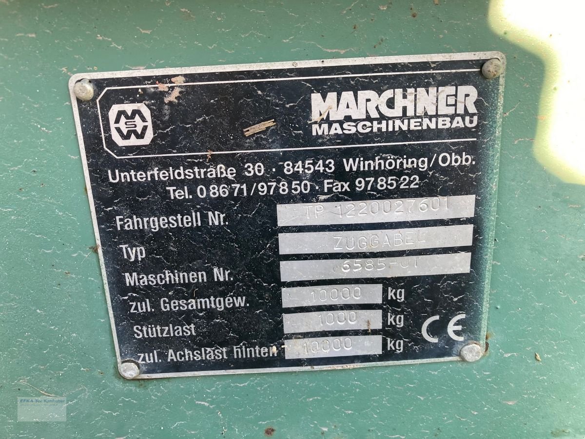 Pumpfass типа Marchner FW 7000, Gebrauchtmaschine в Erlbach (Фотография 3)
