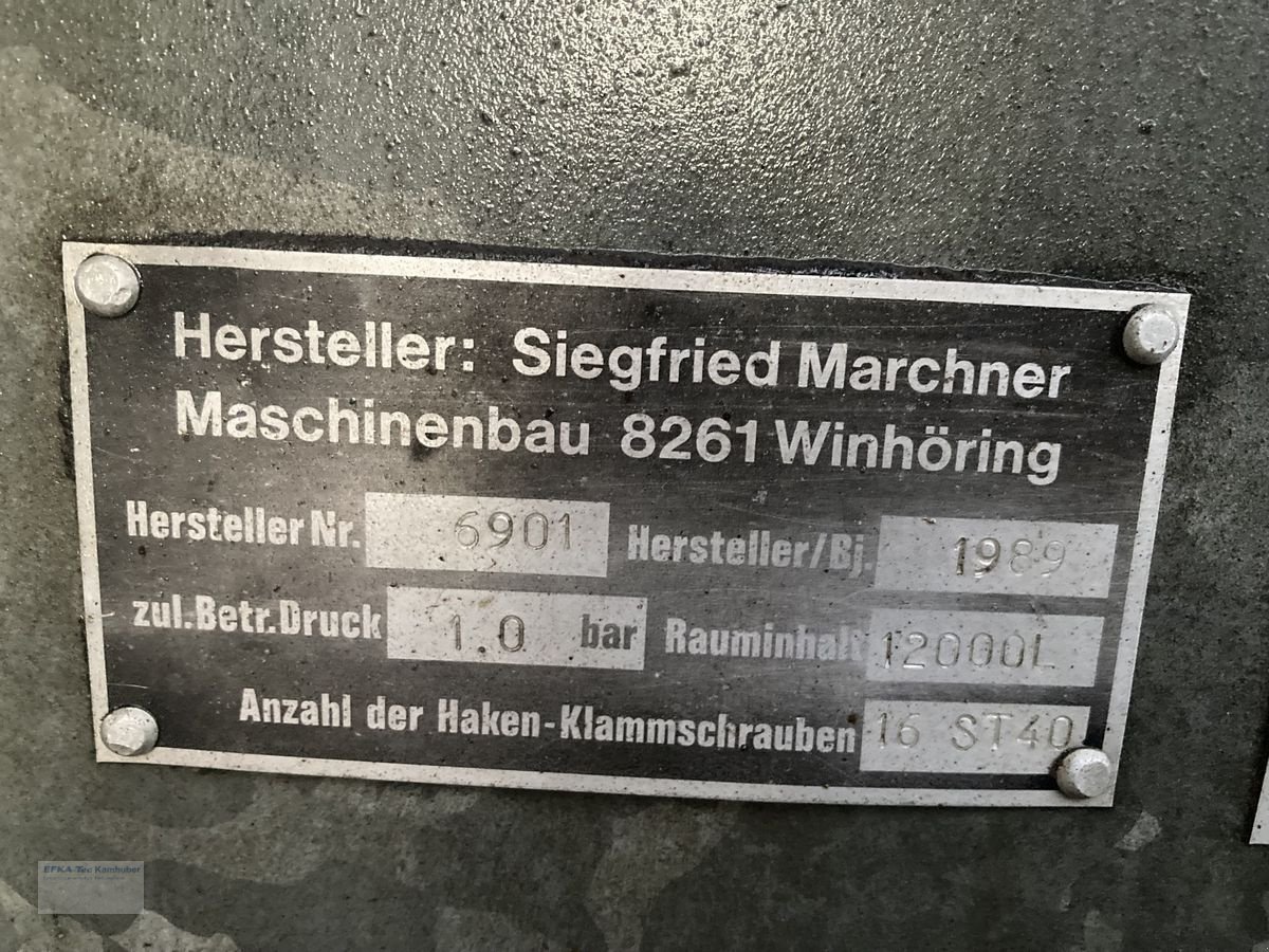 Pumpfass typu Marchner FW12000, Gebrauchtmaschine w Erlbach (Zdjęcie 4)