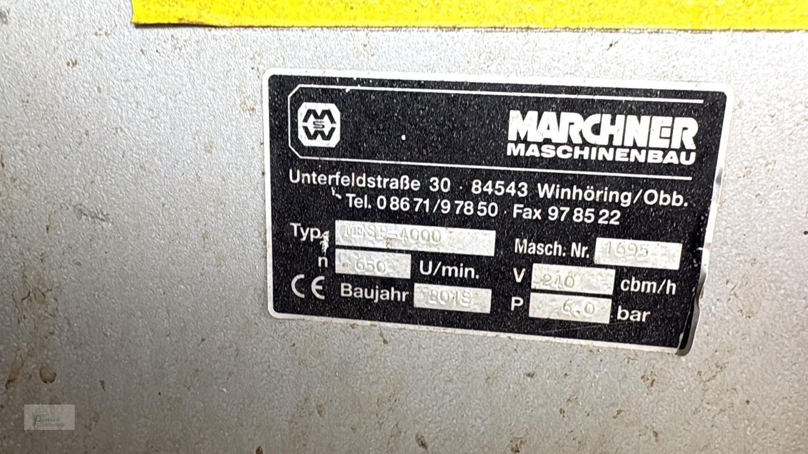 Pumpfass typu Marchner PFW 14000, Gebrauchtmaschine v Bad Kötzting (Obrázek 3)