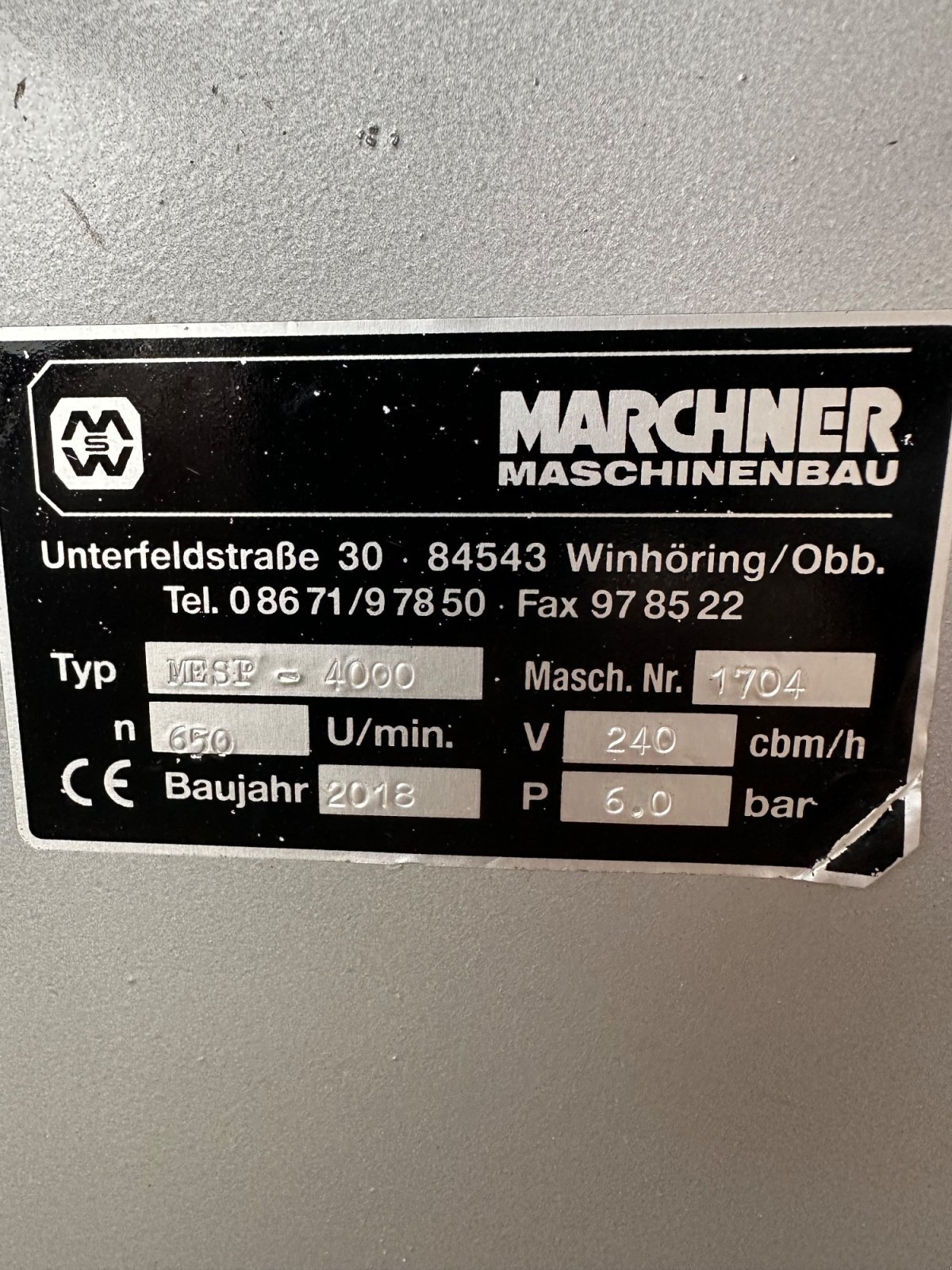 Pumpfass от тип Marchner PFW 15500, Gebrauchtmaschine в Kallmünz (Снимка 13)