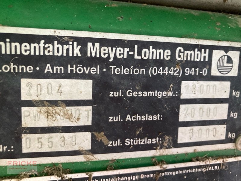 Pumpfass Türe ait Meyer-Lohne PW 18000 T, Gebrauchtmaschine içinde Bockel - Gyhum (resim 12)